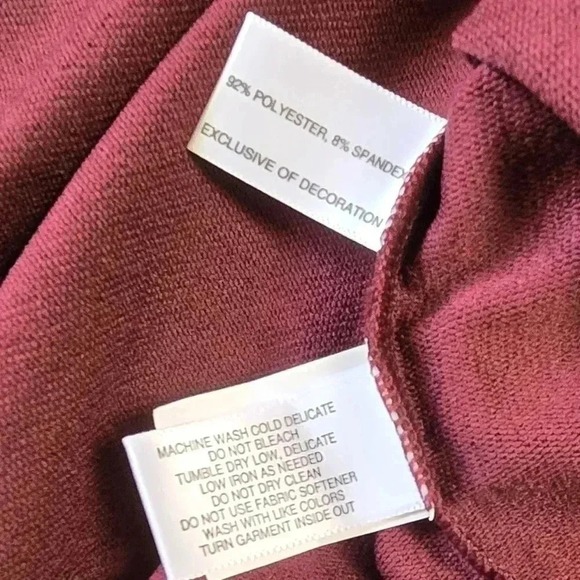 Cutter & Buck Men's XXL 1/2 Zip Pullover CB DryTec Burgundy Geo Long Sleeve NWT - Picture 5 of 10